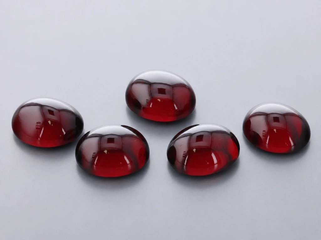 [GAVC1210] Almandine Garnet 12x10mm Oval Cabochon