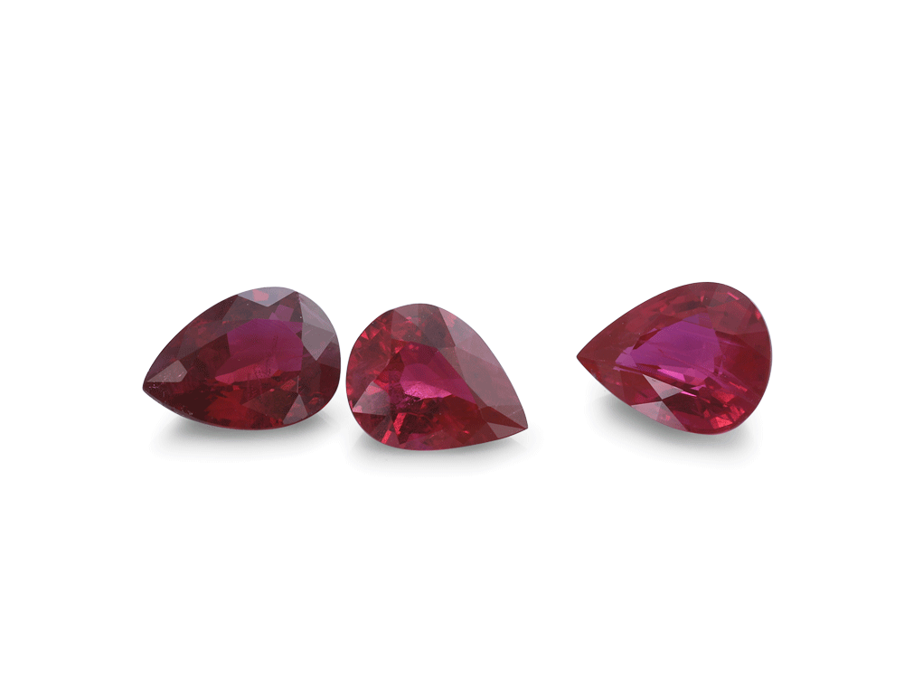 Ruby 5x4mm Pear Shape Good Red - RP10504R