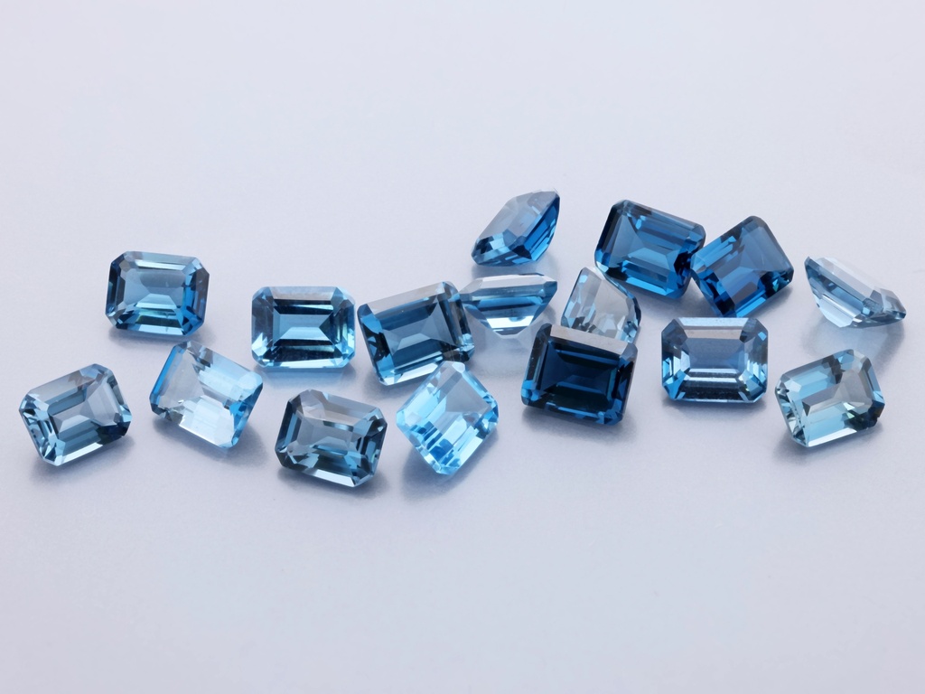 [TLOS0504] London Blue Topaz 5x4mm Emerald Cut