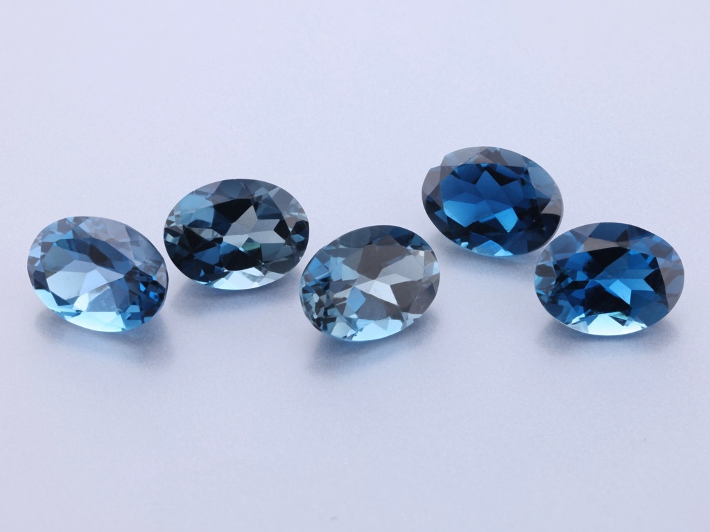 [TLVB0806] London Blue Topaz 8x6mm Oval 