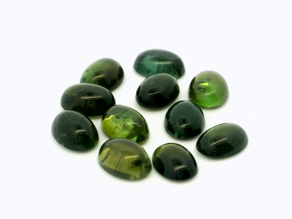 [UGVC0705P1] Green Tourmaline 7x5mm Oval Cab