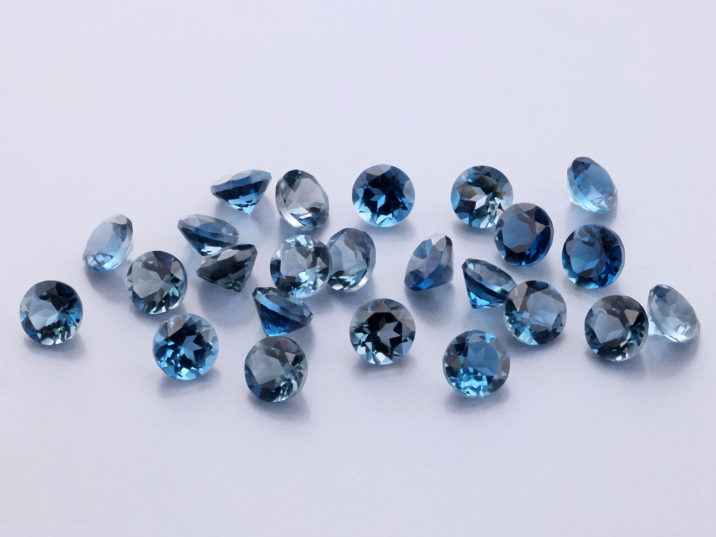London Blue Topaz 3.25mm Round