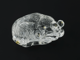 Quartz Clear Carved Fish