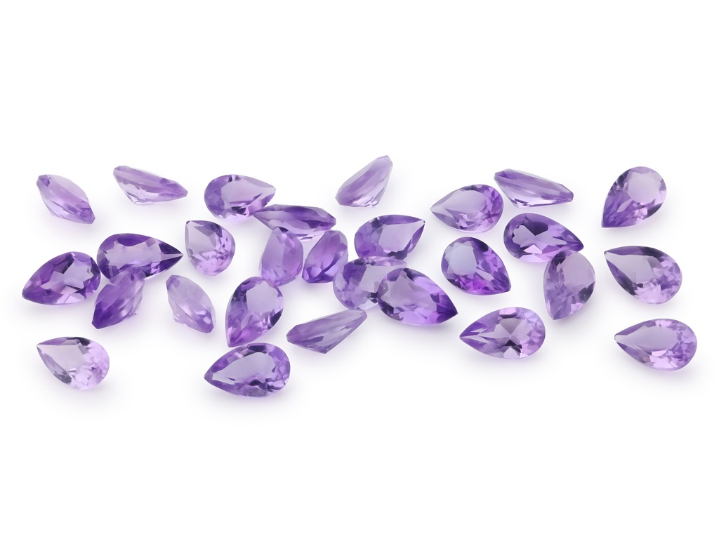 [QAPB0503F] Amethyst 5x3mm Pear Shape Light Colour 