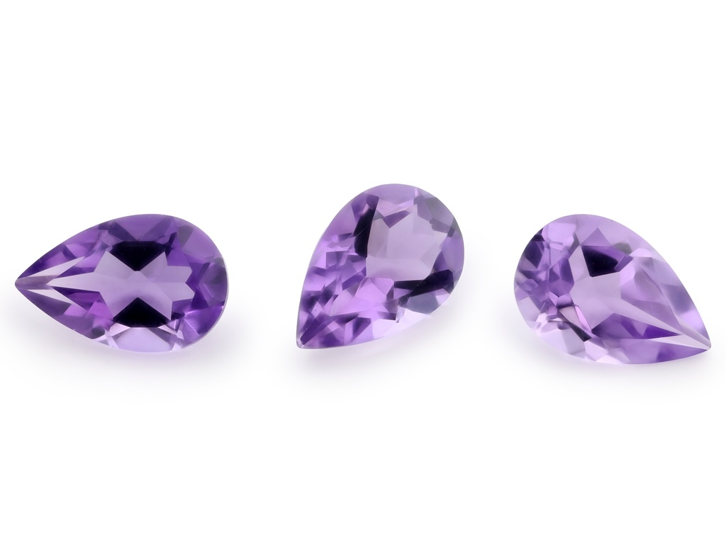 [QAPB0906F] Amethyst 9x6mm Pear Shape Light Colour 
