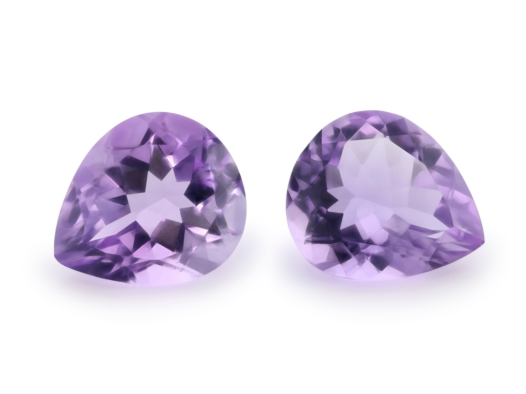 [QAPB1412F] Amethyst 14x12mm Pear Shape Light Colour