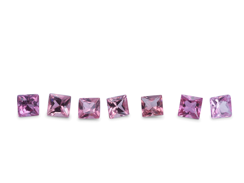 [UPQP0225] Pink Tourmaline 2.25mm Princess Cut