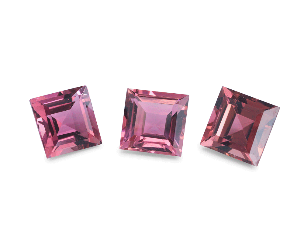 [UPQS0500] Pink Tourmaline 5.00mm Carre Cut