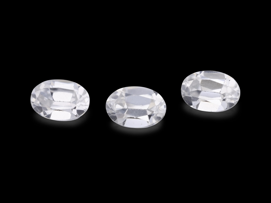 [WZVB0604] Zircon 6x4mm Oval White