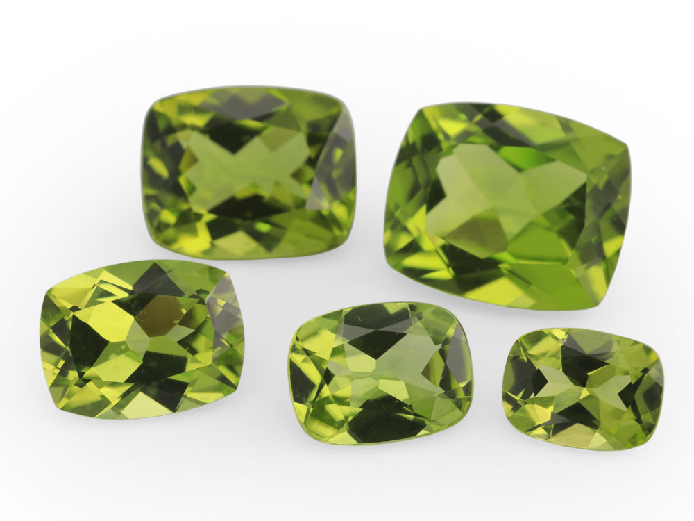 [PRAB0806] Peridot 8x6mm Cushion