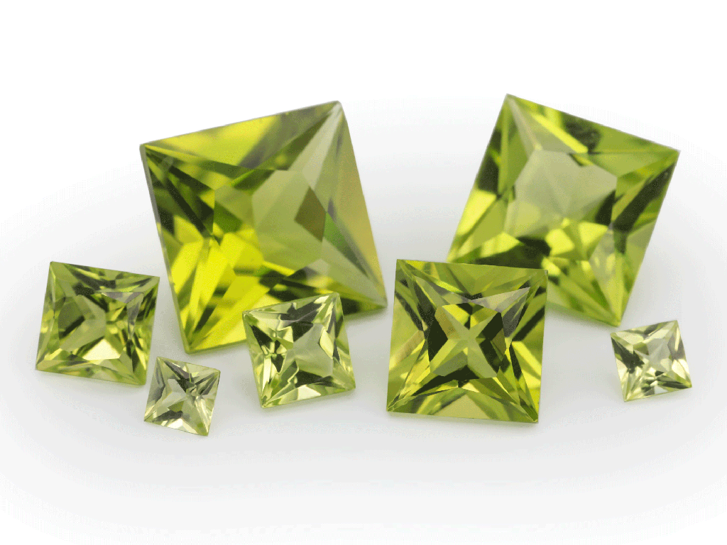 [PRQP0450] Peridot 4.50mm Princess Cut