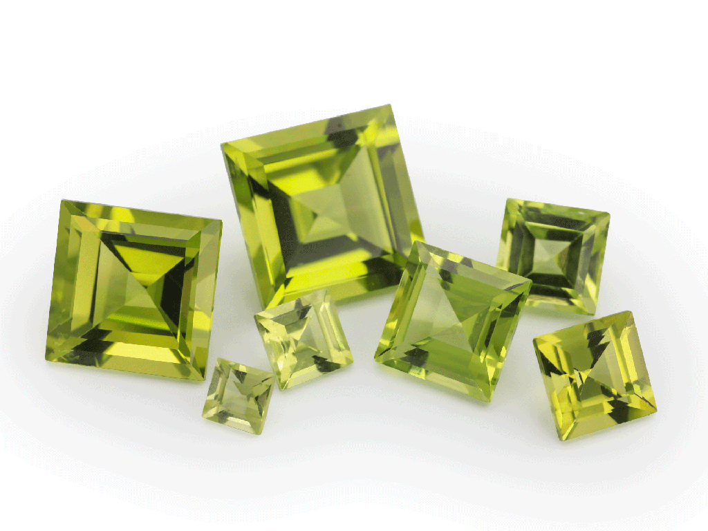 [PRQS0400] Peridot 4.00mm Carre Cut