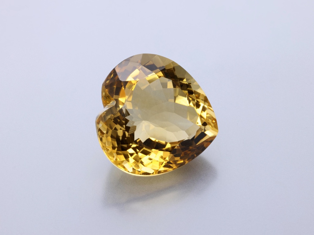 [QCHB1800X1] Citrine 18mm Heart Shape