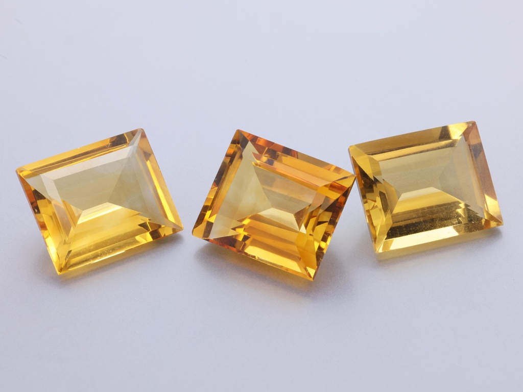 [QCBS1210] Citrine 12x10mm Baguette 