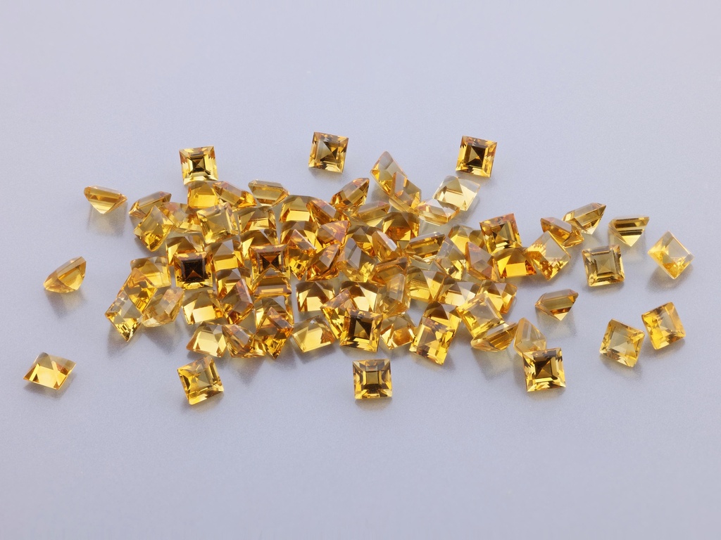 [QCQS0250] Citrine 2.50mm Carre Cut