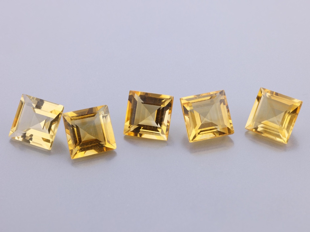 [QCQS0700] Citrine 7.00mm Carre Cut