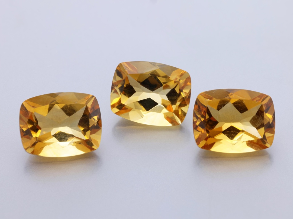 [QCAB0907] Citrine 9x7mm Cushion