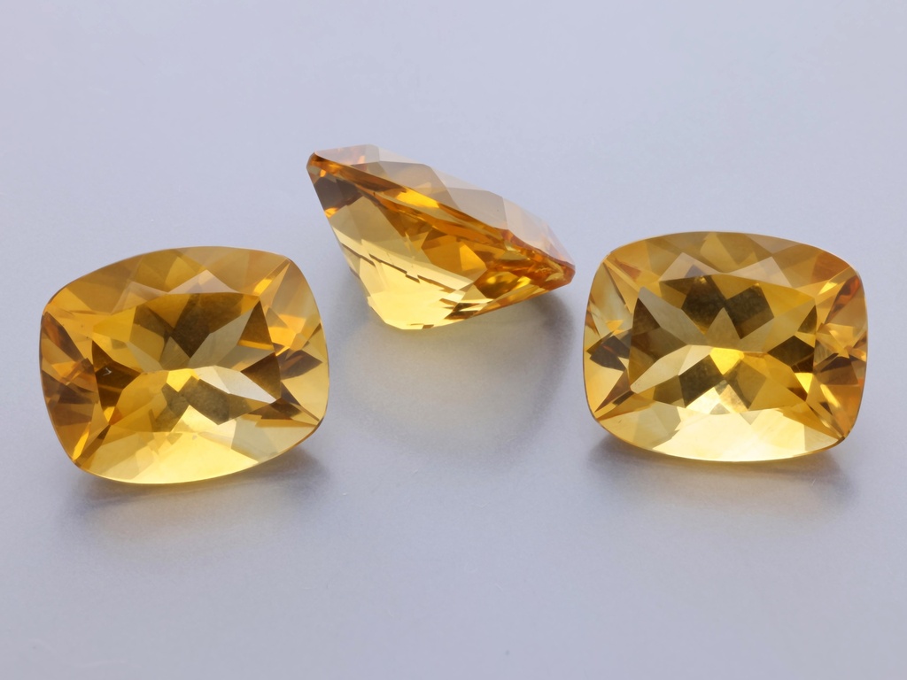 [QCAB1109] Citrine 11x9mm Cushion