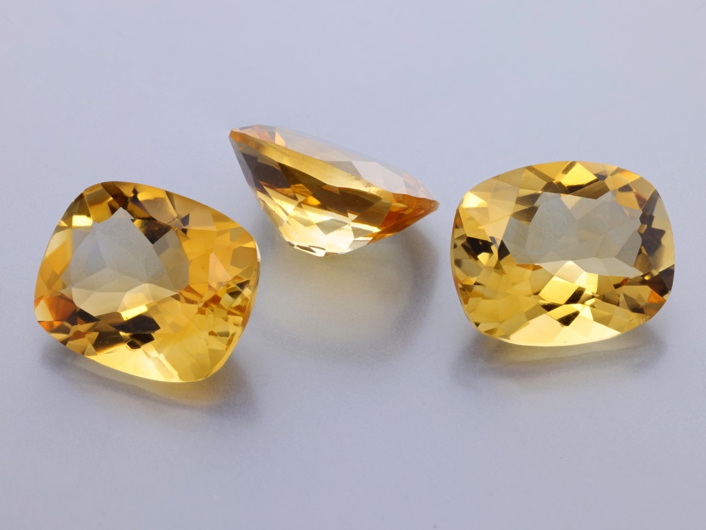 [QCAB1210] Citrine 12x10mm Cushion