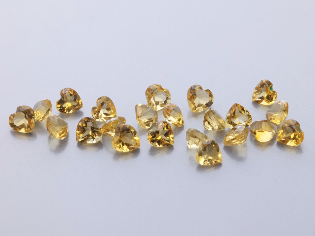 [QCHB0300] Citrine 3.00mm Heart Shape 