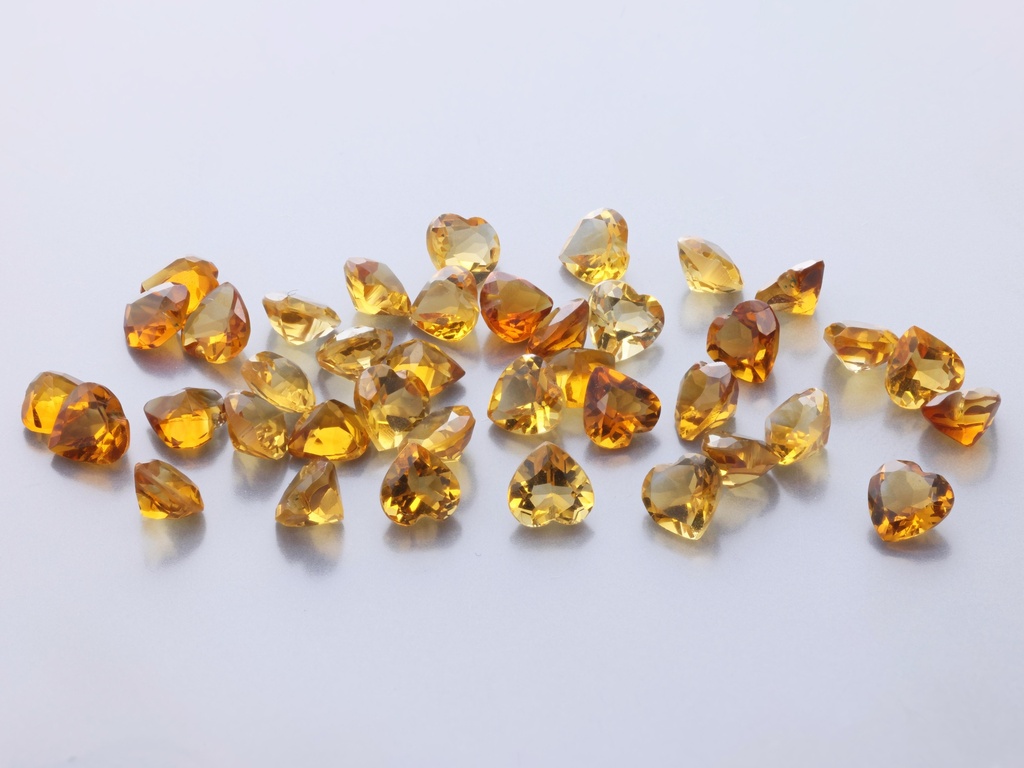 [QCHB0400] Citrine 4.00mm Heart Shape 