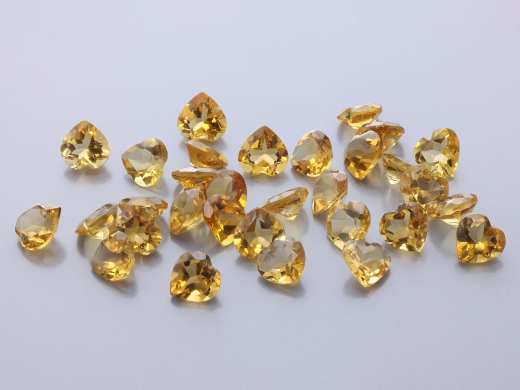 [QCHB0500] Citrine 5.00mm Heart Shape 