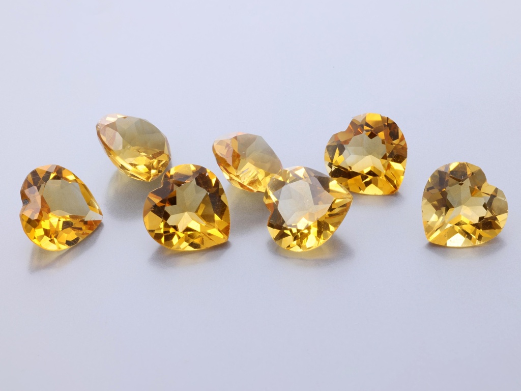 [QCHB0800] Citrine 8.00mm Heart Shape 