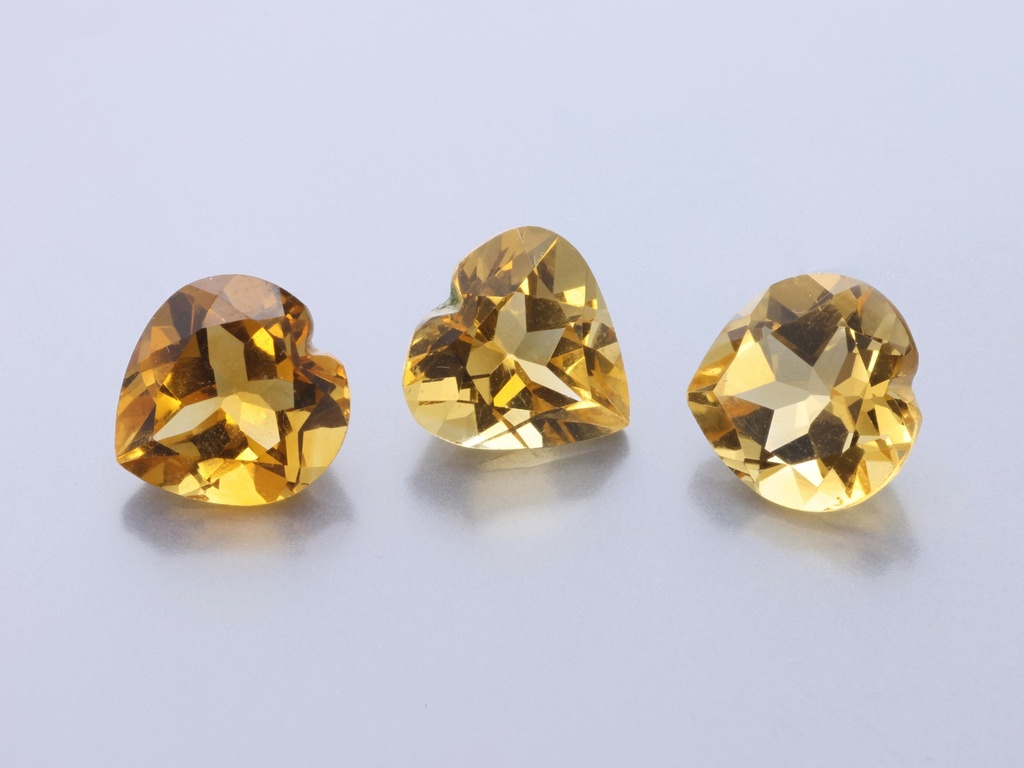 [QCHB0900] Citrine 9.00mm Heart Shape 