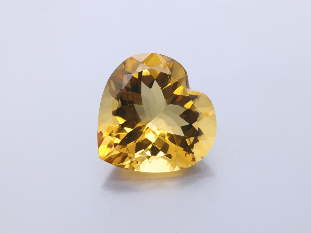 [QCHB1800] Citrine 18mm Heart Shape 