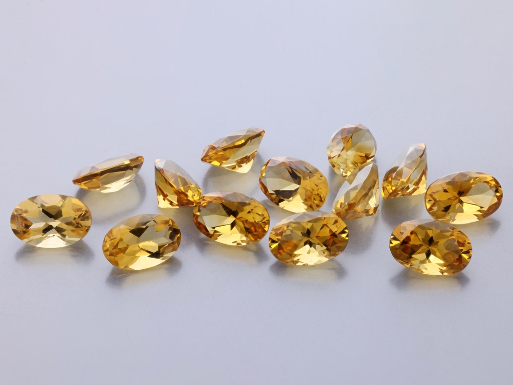 [QCVB0604] Citrine 6x4mm Oval