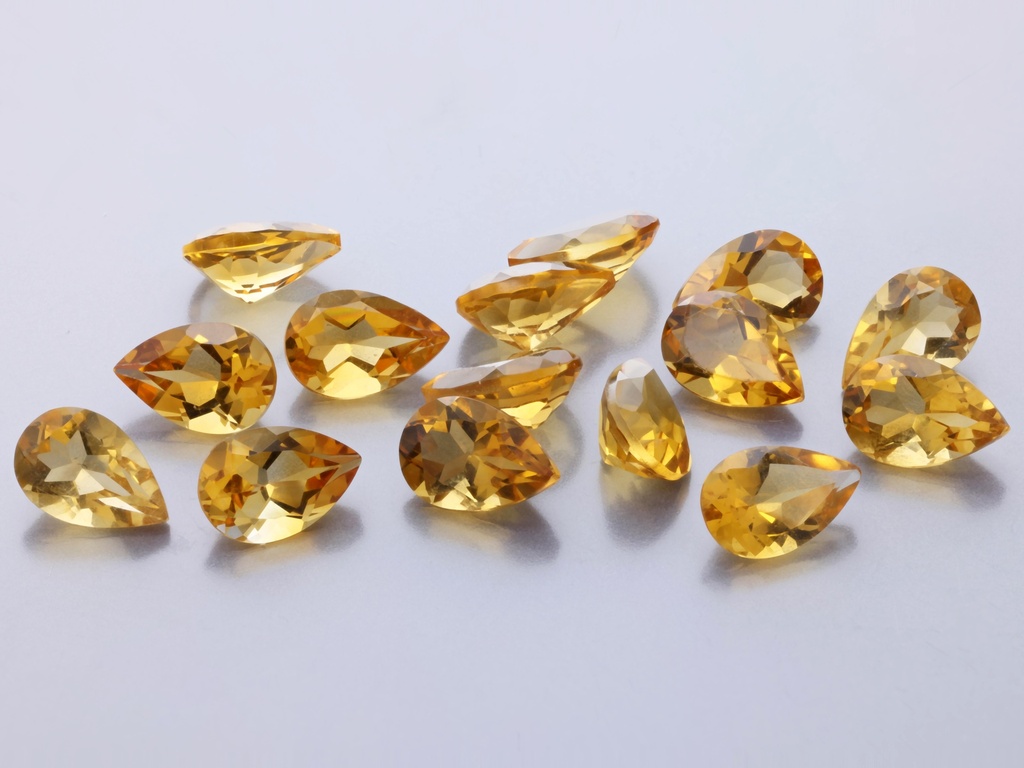 [QCPB0604] Citrine 6x4mm Pear Shape