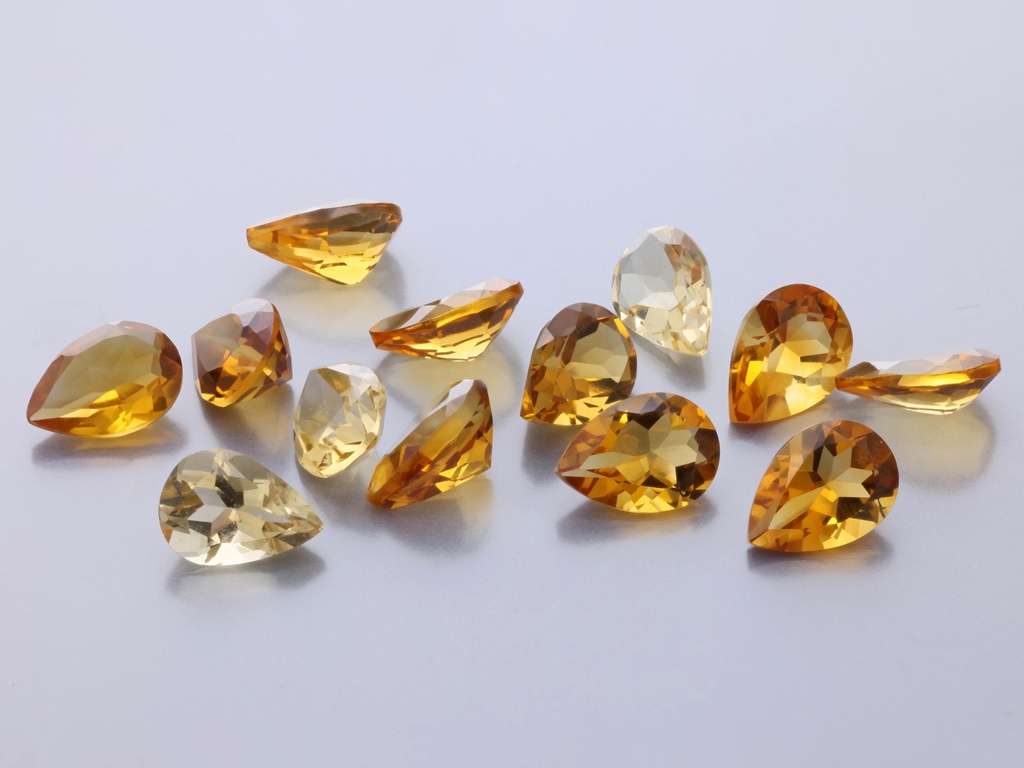 [QCPB0705] Citrine 7x5mm Pear Shape