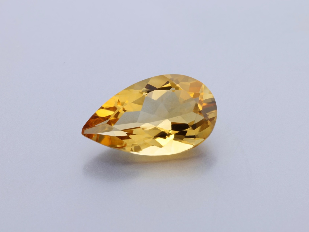 [QCPB1207] Citrine 12x7mm Pear Shape