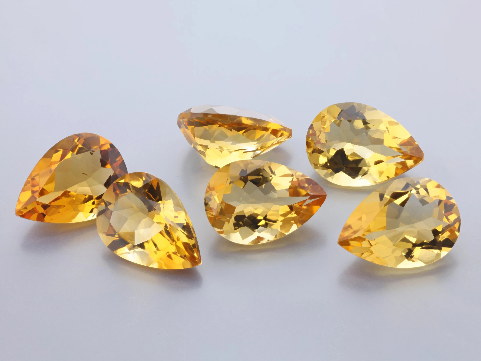[QCPB1410] Citrine 14x10mm Pear Shape