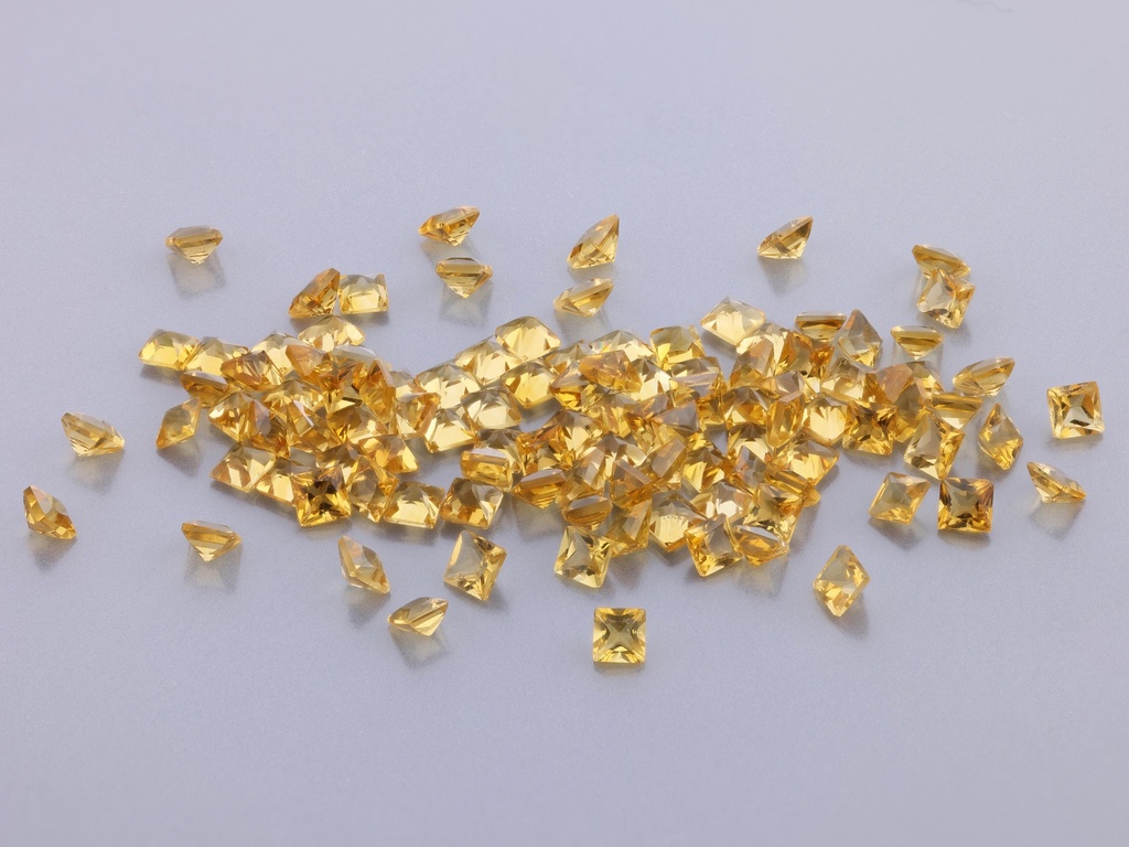 [QCQP0200] Citrine 2.00mm Princess Cut