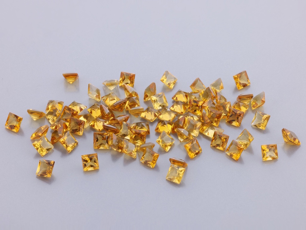 [QCQP0250] Citrine 2.50mm Princess Cut