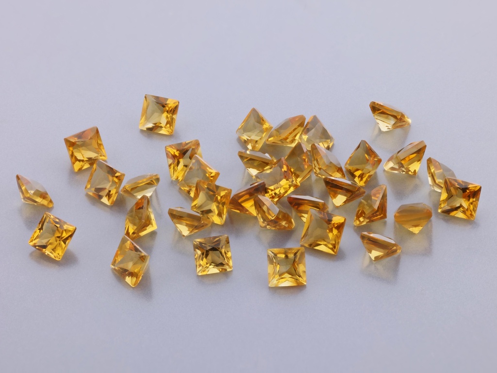 [QCQP0300] Citrine 3.00mm Princess Cut