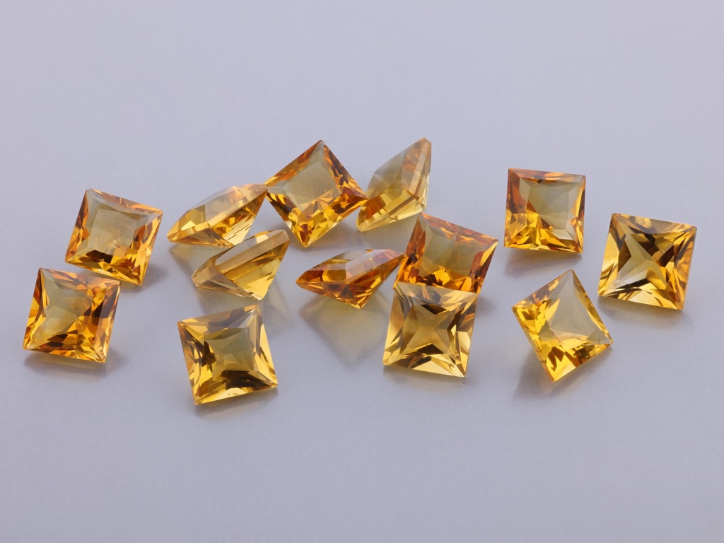 [QCQP0600] Citrine 6.00mm Princess Cut