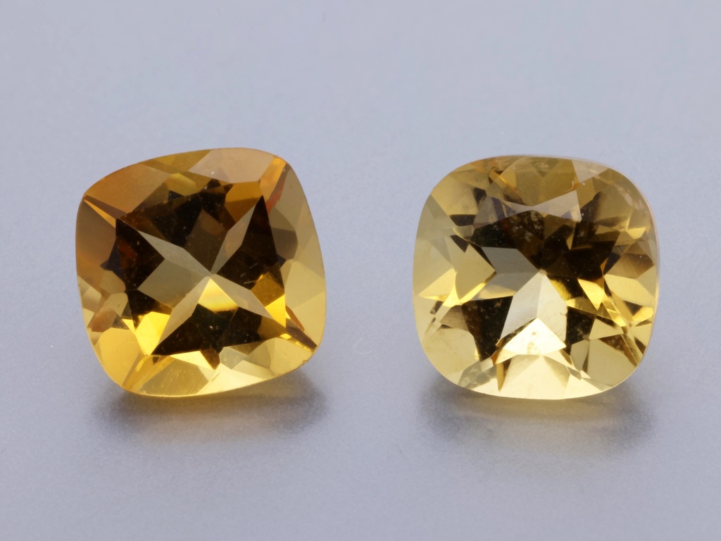 [QCAB0600] Citrine 6.00mm Square Cushion