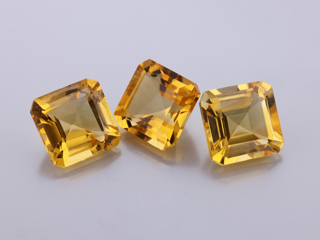 [QCOS0800] Citrine 8.00mm Square Emerald Cut
