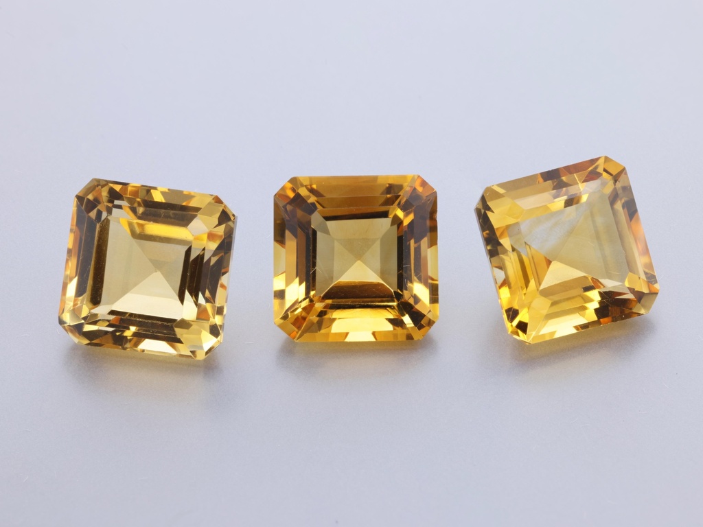 [QCOS1000] Citrine 10mm Square Emerald Cut