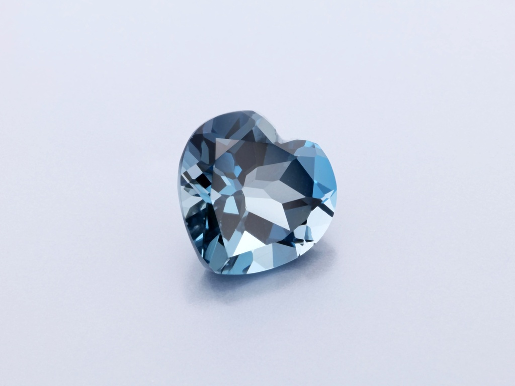 [TLHB1000] Topaz London Blue 10mm Heart Shape 