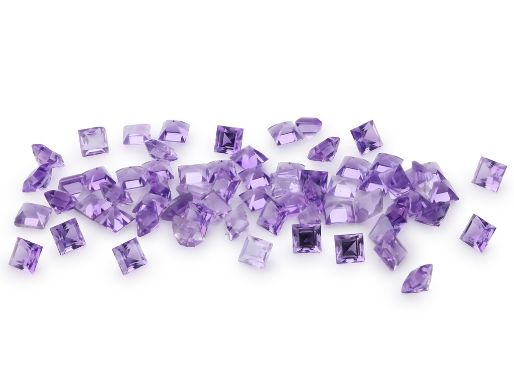 Amethyst Light 2.00mm Carre Cut