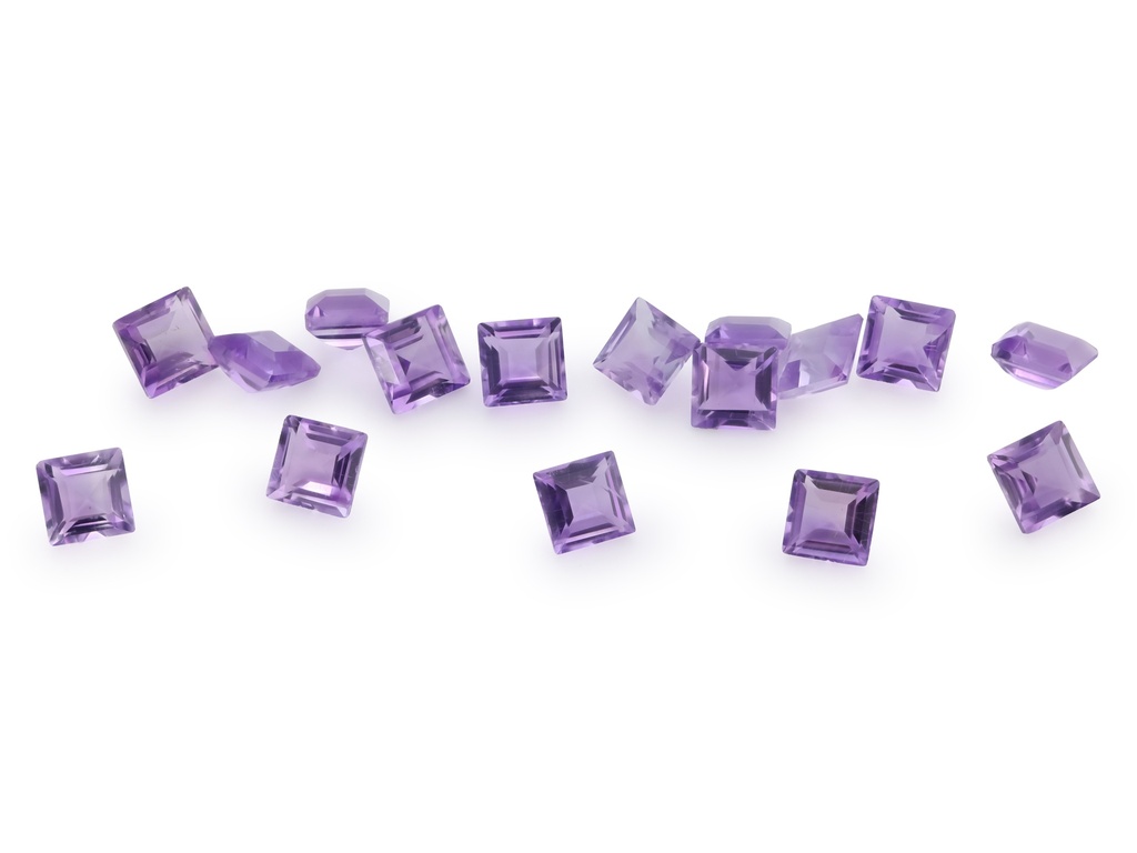 Amethyst Light 3.00mm Carre Cut
