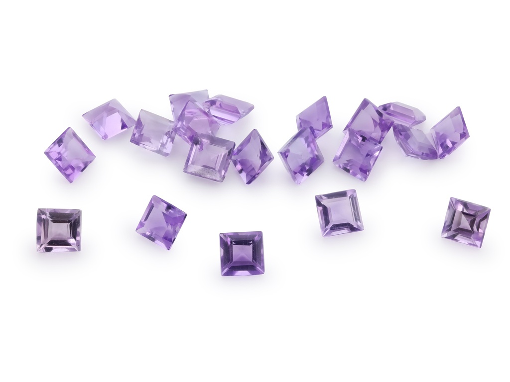 Amethyst Light 3.50mm Carre Cut