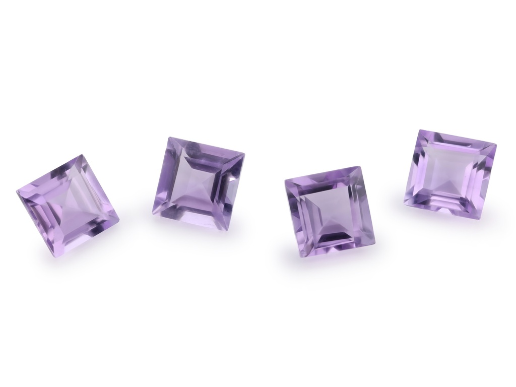 [QAQS0700F] Amethyst Light 7.00mm Carre Cut