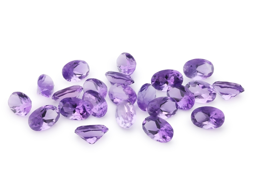 Amethyst 6x4mm Oval Light Colour 