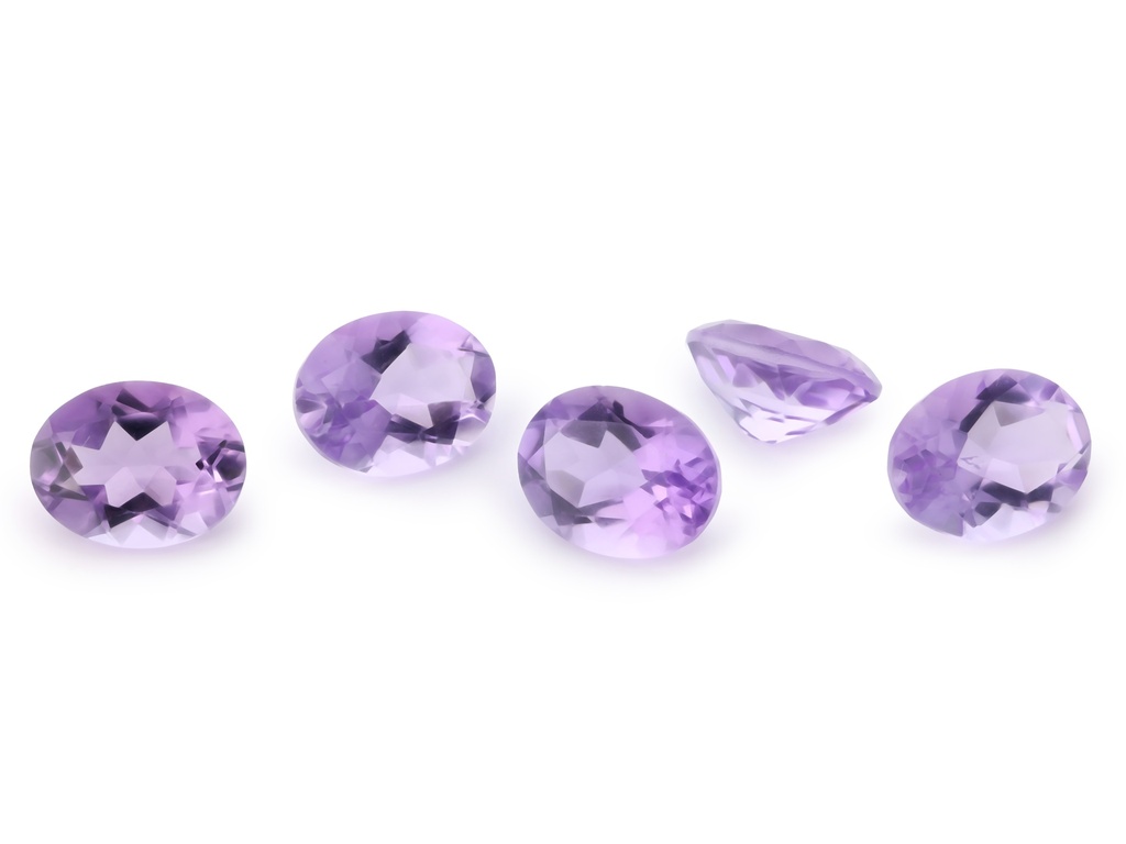 [QAVB0907F] Amethyst 9x7mm Oval Light Colour 