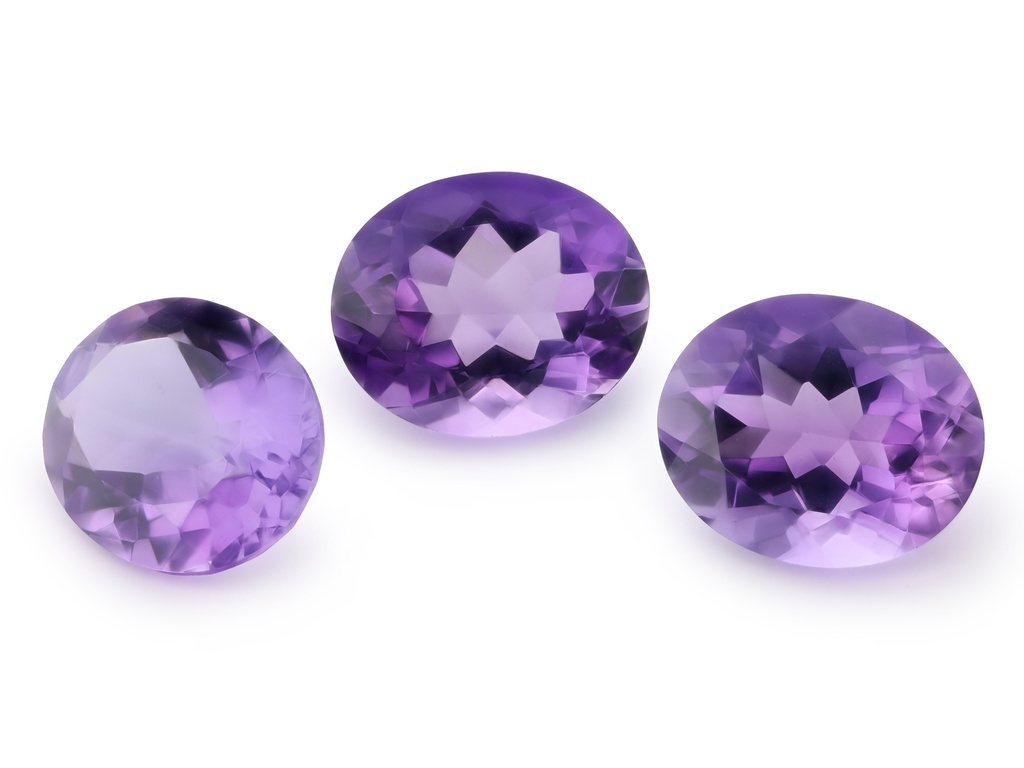 Amethyst 12x10mm Oval Light Colour 