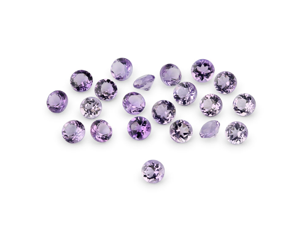 [QARB0250F] Amethyst 2.50mm Round Light Colour 